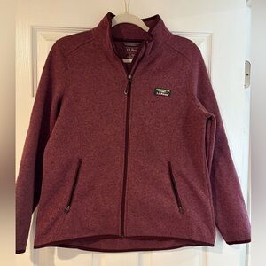 L.L. Bean Women's Full-Zip Fleece Jacket - Wine